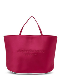 Ярко-розовая большая сумка из плотной ткани от Alexander Wang
