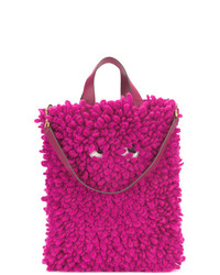 Ярко-розовая большая сумка от Anya Hindmarch