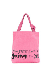 Ярко-розовая большая сумка от John Galliano