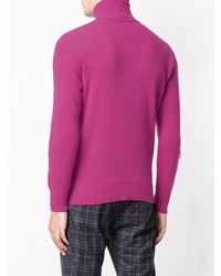 Мужская ярко-розовая водолазка от Maison Flaneur