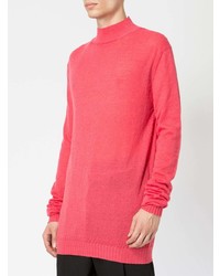 Мужская ярко-розовая водолазка от Ann Demeulemeester