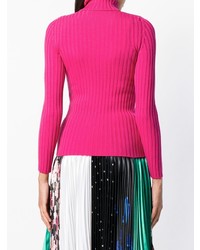 Женская ярко-розовая водолазка от Moschino