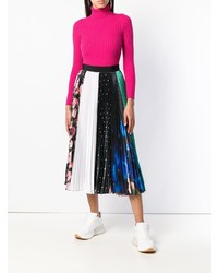 Женская ярко-розовая водолазка от Moschino