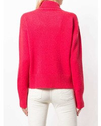 Женская ярко-розовая водолазка от Lamberto Losani