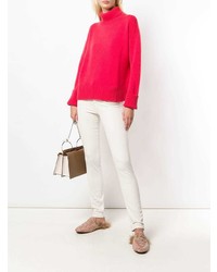 Женская ярко-розовая водолазка от Lamberto Losani