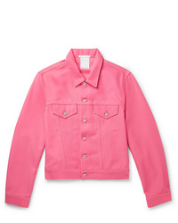 Мужская ярко-розовая джинсовая куртка от Helmut Lang