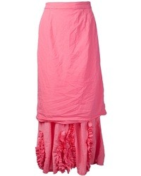 Ярко-розовая длинная юбка от Comme des Garcons