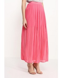 Ярко-розовая длинная юбка от Troll