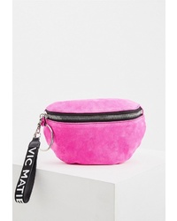 Ярко-розовая замшевая поясная сумка от Vic Matié