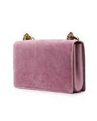 Ярко-розовая замшевая сумка через плечо от Dolce & Gabbana
