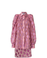 Женская ярко-розовая классическая рубашка с принтом от Daizy Shely