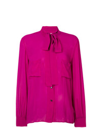 Женская ярко-розовая классическая рубашка от Golden Goose Deluxe Brand