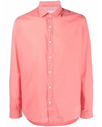 Мужская ярко-розовая классическая рубашка от Tintoria Mattei