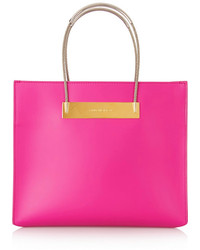 Ярко-розовая кожаная большая сумка от Balenciaga