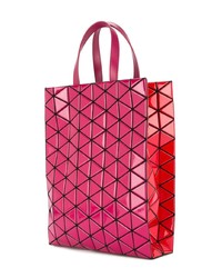 Ярко-розовая кожаная большая сумка от Bao Bao Issey Miyake