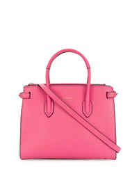 Ярко-розовая кожаная большая сумка от Furla