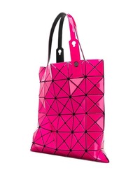 Ярко-розовая кожаная большая сумка от Bao Bao Issey Miyake