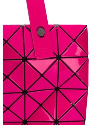 Ярко-розовая кожаная большая сумка от Bao Bao Issey Miyake