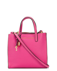Ярко-розовая кожаная большая сумка от Marc Jacobs