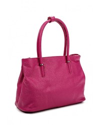 Ярко-розовая кожаная большая сумка от Moronero