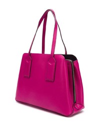Ярко-розовая кожаная большая сумка от Marc Jacobs