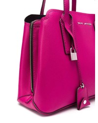 Ярко-розовая кожаная большая сумка от Marc Jacobs