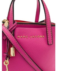 Ярко-розовая кожаная большая сумка от Marc Jacobs