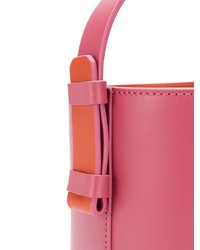 Ярко-розовая кожаная сумка-мешок от Nico Giani