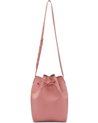 Ярко-розовая кожаная сумка-мешок от Mansur Gavriel