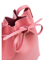Ярко-розовая кожаная сумка-мешок от Mansur Gavriel