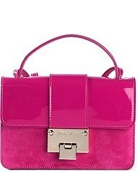 Ярко-розовая кожаная сумка-саквояж от Jimmy Choo