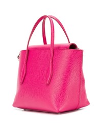 Ярко-розовая кожаная сумка-саквояж от Tod's