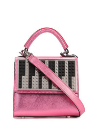 Ярко-розовая кожаная сумка-саквояж от Les Petits Joueurs