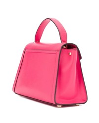 Ярко-розовая кожаная сумка-саквояж от MICHAEL Michael Kors