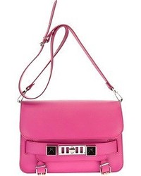 Ярко-розовая кожаная сумка-саквояж от Proenza Schouler