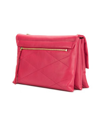 Ярко-розовая кожаная сумка-саквояж от Lanvin