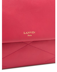Ярко-розовая кожаная сумка-саквояж от Lanvin