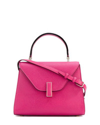 Ярко-розовая кожаная сумка-саквояж от Valextra