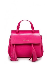 Ярко-розовая кожаная сумка через плечо от Coccinelle