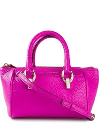 Ярко-розовая кожаная сумка через плечо от Diane von Furstenberg