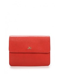 Ярко-розовая кожаная сумка через плечо от Jacky&amp;Celine