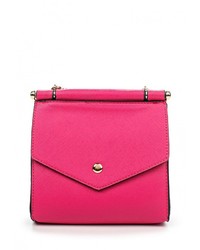 Ярко-розовая кожаная сумка через плечо от Johnny