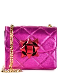 Ярко-розовая кожаная сумка через плечо от Marc Jacobs
