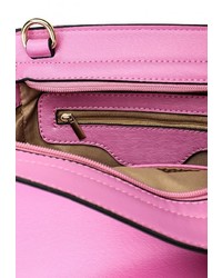 Ярко-розовая кожаная сумка через плечо от Marc Johnson