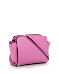 Ярко-розовая кожаная сумка через плечо от Marc Johnson