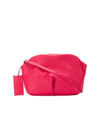 Ярко-розовая кожаная сумка через плечо от Marsèll