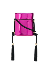 Ярко-розовая кожаная сумка через плечо от Philosophy di Lorenzo Serafini
