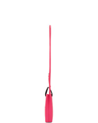 Ярко-розовая кожаная сумка через плечо от Balenciaga