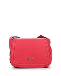 Ярко-розовая кожаная сумка через плечо от Pola