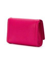 Ярко-розовая кожаная сумка через плечо от Salvatore Ferragamo
